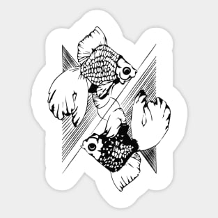 Tail of Two Fish Sticker